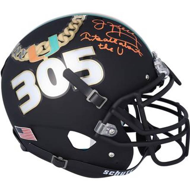 Jim Kelly Miami Hurricanes Autographed Schutt Tradition Authentic Helmet with "IT'S ALL ABOUT THE U" Inscription
