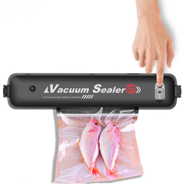 (AU Plug) Food Vacuum Packaging Machine Household Automatic Vacuum Sealer Portable Kitchen Food Preservation Machine