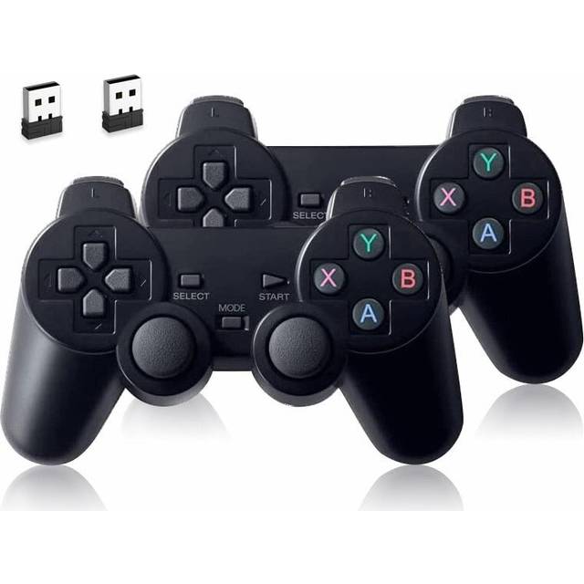 (2PCS Gamepad) 2.4Ghz Wireless Gamepad For PS3 / PC / TV Box /Android Phone Game Controller Joystick For Super Console X Pro