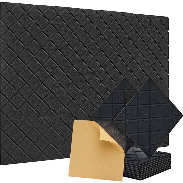 12 Pack Soundproof Wall Panels Self Adhesive, High Density Sound Proofing for Home Studio, Living Room