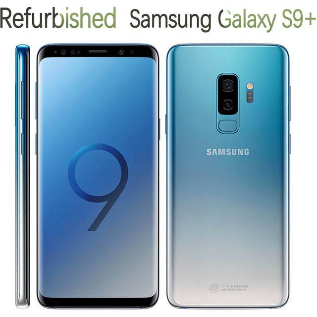 Refurbished Samsung Galaxy S9+ G965F G965U Original Unlocked Octa-core 4GB RAM 64GB ROM 12MP 6.2'' 3500mAh Smartphone G965U Simple Set black