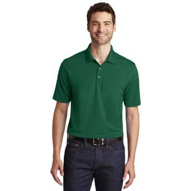 Port Authority Men's Dry Zone UV Micro-Mesh Polo  Deep Forest Green  Large