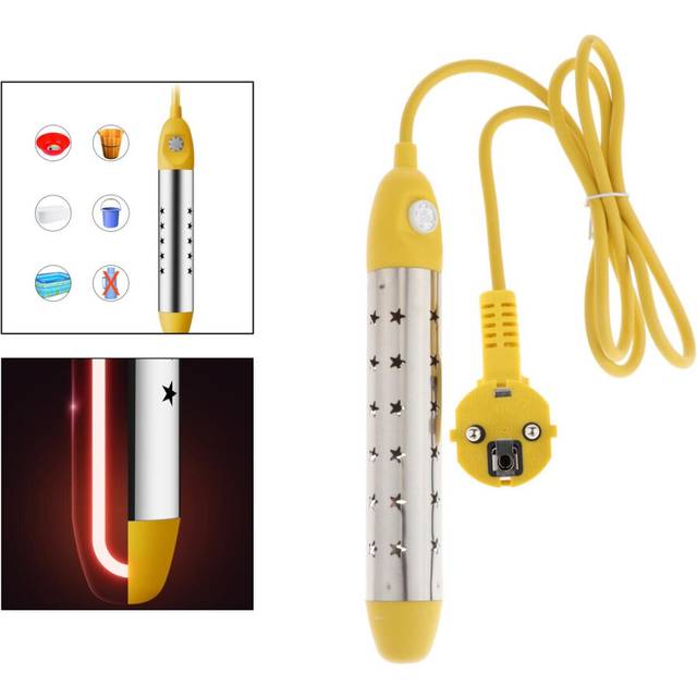 2000W/2500W Immersion Heater, Portable Electric Submersible Water Heater with Protective Guard, Bucket Heater Pool Heater