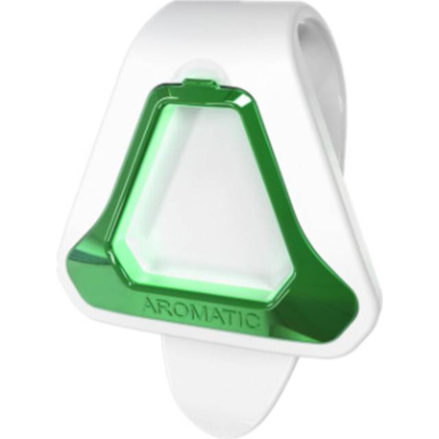 3 Pcs Hanging Aroma Clip Air Freshener Nature Perfume Smell Aromatherapy For Sun Visor Backseat(White + Green)
