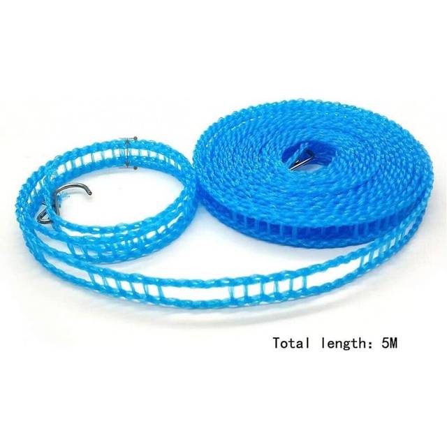 Pack Of 2 Non-slip Plastic Windproof Clotheslines For Outdoor Travel, Random Color