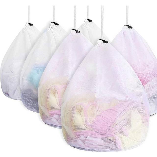 6 Pieces High Quality Laundry Bag With Cord Stopper Laundry Bag