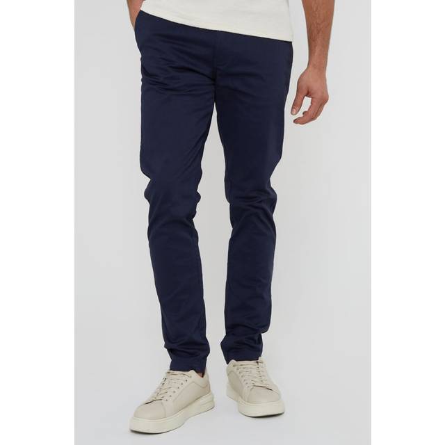 Threadbare Slim Fit Chino Trousers - Navy