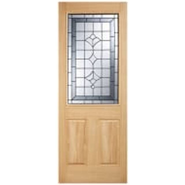Winchester Oak External Door - Part L 1L Part Obscure DG 1981 x 838mm