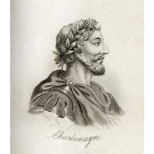 Charlemagne 742-814 King of The Franks & Emperor of The Holy Roman Empire Poster Print, Large - 26 x 30