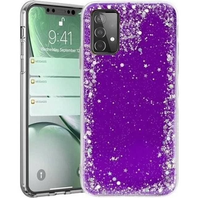Samsung Galaxy A52 Skal Glitter Lila