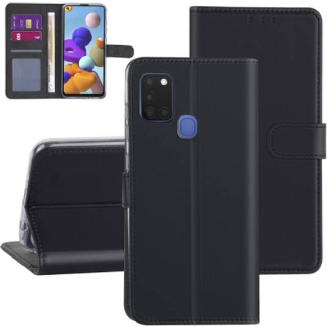 Plånboksfodral Samsung Galaxy A21s Svart med Ställ
