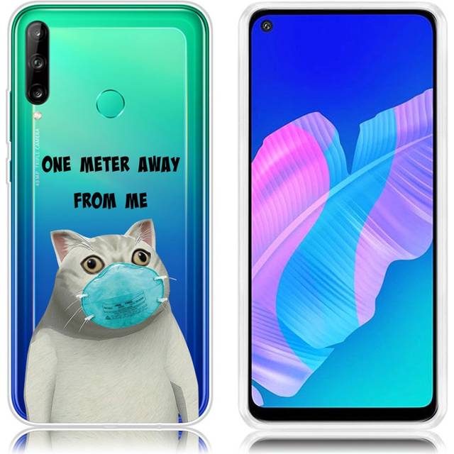 Deco Huawei P40 Lite E skal - Katt Med Mask