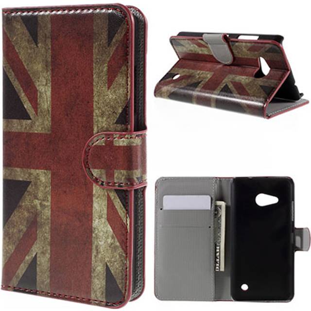 Moberg Microsoft Lumia 550 Fodral - Vintage Brittiska Flaggan