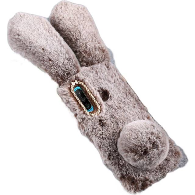Fluffy Rabbit Huawei P30 Lite skal - Brun