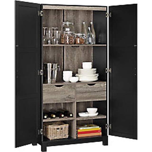 Dorel Carver 64" Storage Cabinet-Black