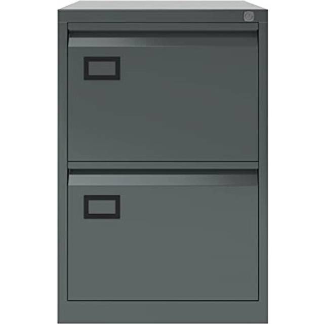 Bisley Filing Cabinet, Metal, Anthracite Grey, One Size