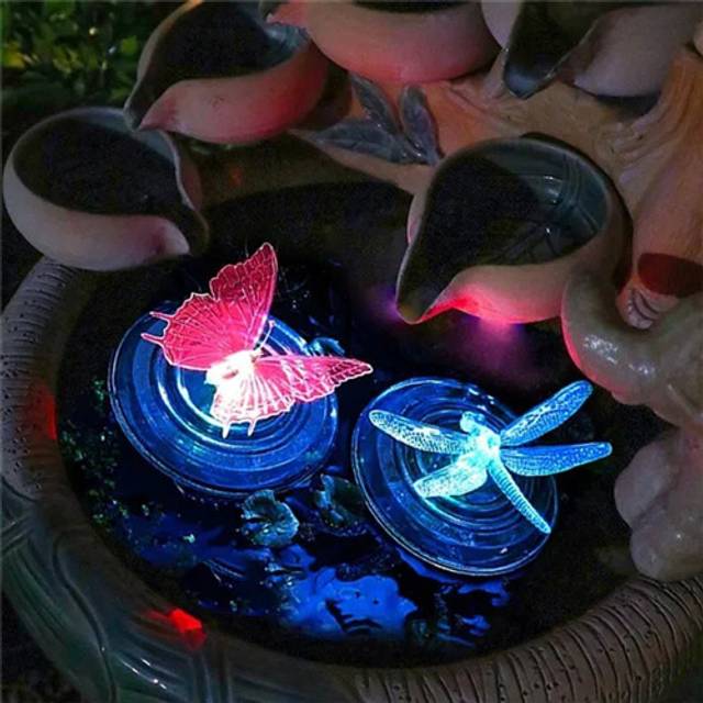 (Butterfly) Solar Floating Lights for Pond Decoration