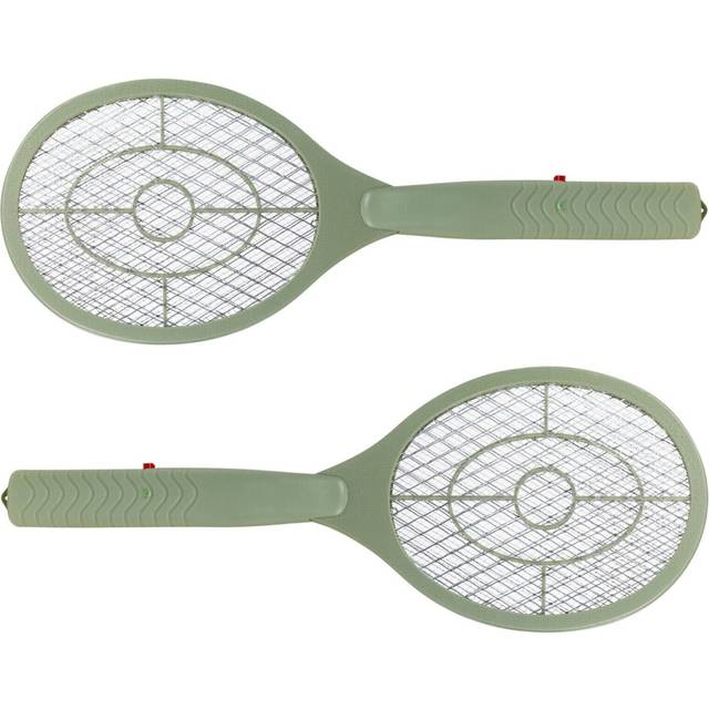 (2) Electric Fly Zapper Racquet Insect Wasp Mosquitoes Pest Squatter Killer Catcher