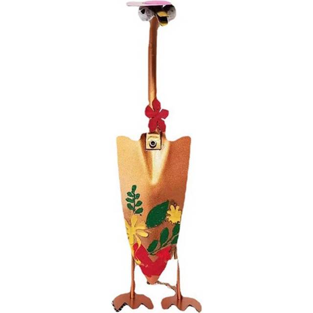 Cute Fairy Garden Decor, Cute Duck Garden Statues, Cute Duck Shovel Spade Art Craft Decoration B