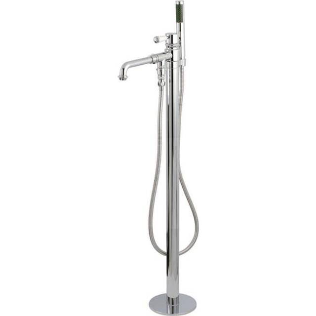 Paris Single Handle Freestanding Roman Tub Filler with Hand Shower - Chrome