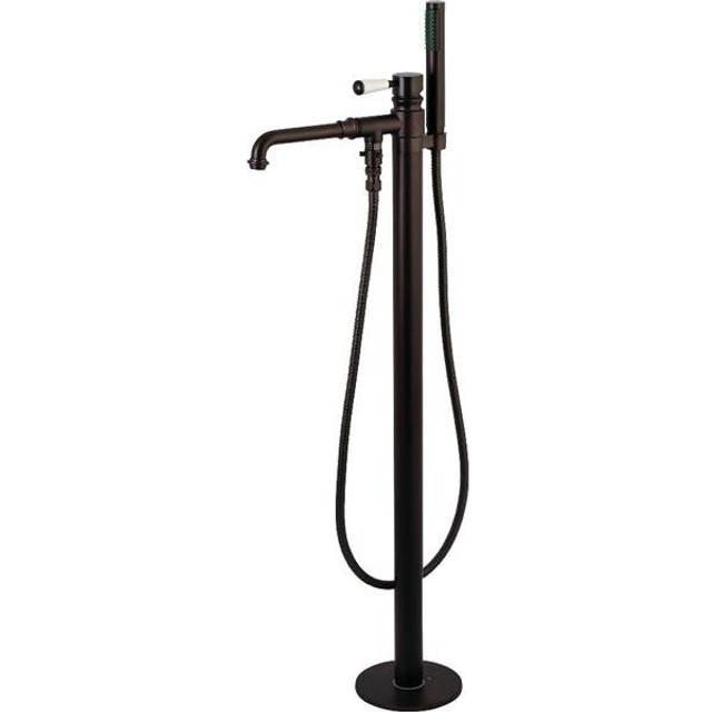 Paris Paris Single Handle Freestanding Roman Tub Filler with Hand Shower, Oil Rubbed Bronze