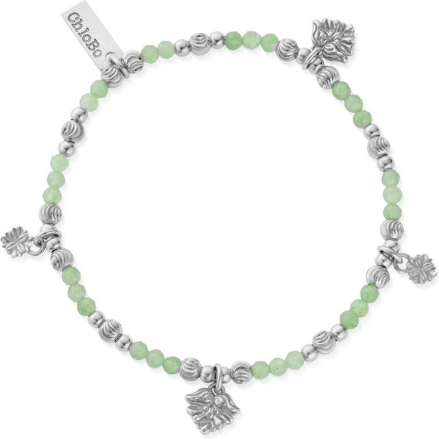 ChloBo Forever Blooming Silver Aventurine Bead Bracelet SBAMC34163418