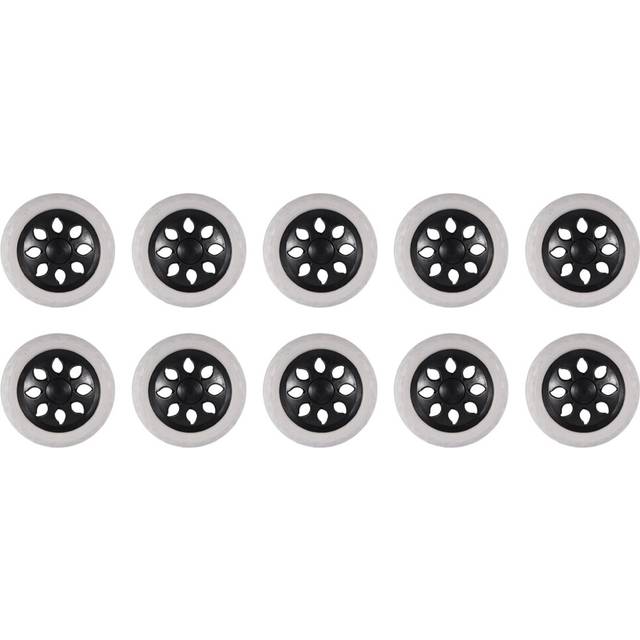 10X Black White Plastic Core Foam Cartwheel Casters
