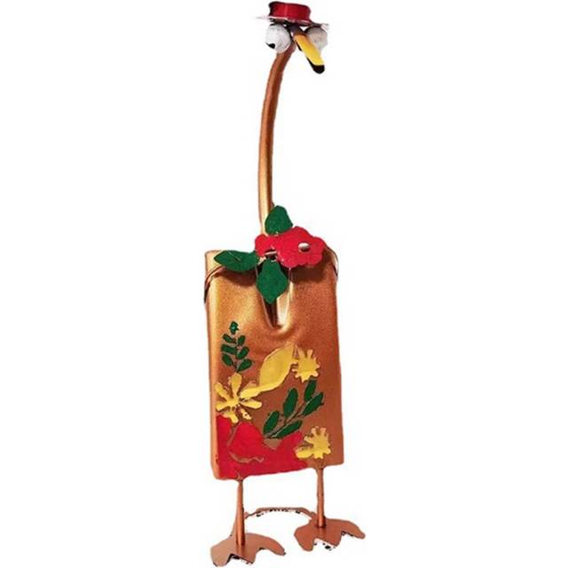 Cute Fairy Garden Decor, Cute Duck Garden Statues, Cute Duck Shovel Spade Art Craft Decoration A