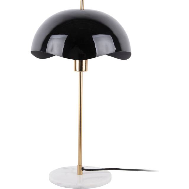 Enamelled table lamp Leitmotiv Waved Dome - Noir - 30x56 cm