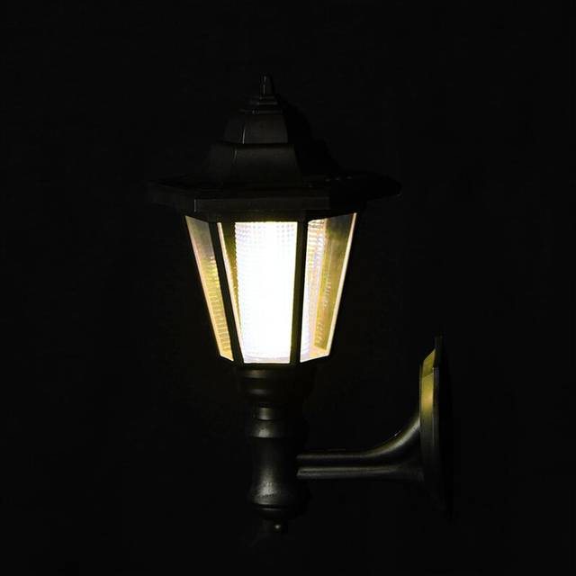 (Warm White) Solar Power LED Light Path Way Wall Landscape Mount Garden Fence Lamp Outdoor