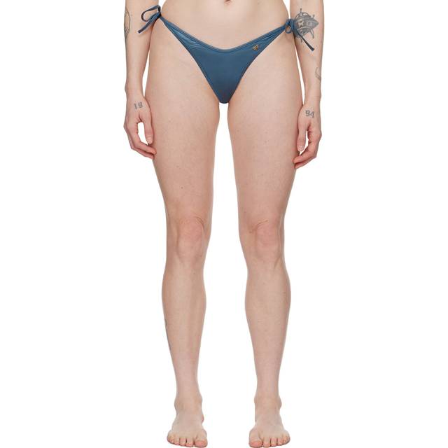 Palm Angels Blue Metallic Bikini Bottom - Blue Indigo - S