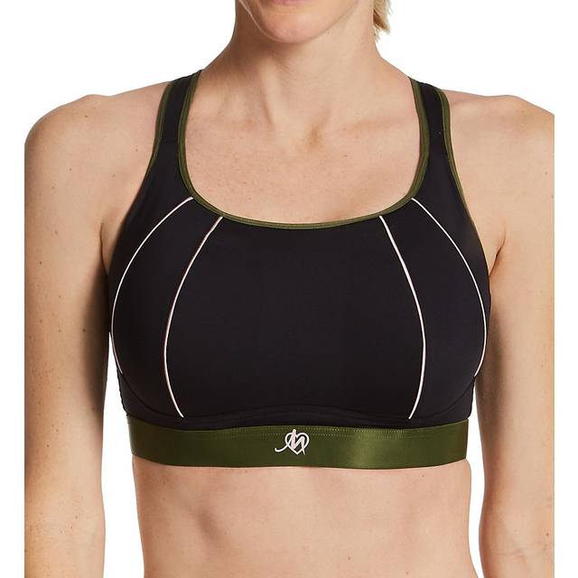Pour Moi Energy Spirit U/W Lightly Padded Cross Back Sports - Black/Multi, Black/Multi, Size 34B, Women - Print