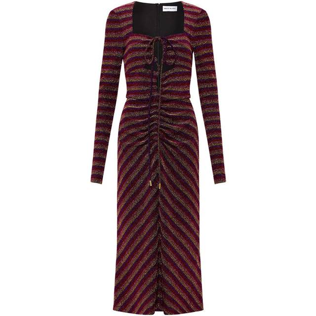 Aisha Keyhole Midi Dress Black Size 8