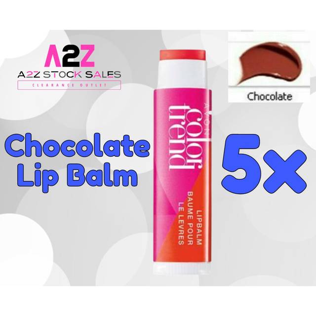 5x Avon COLOR TREND Lush lips Balm - Chocolate