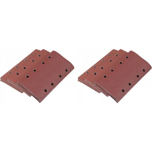 60 Pcs Sanding Pads, Sanding Paper Hook and Loop Sand Sheet 95X185mm Punched 8 Holes Grits 80/120/180 Fit Sheet