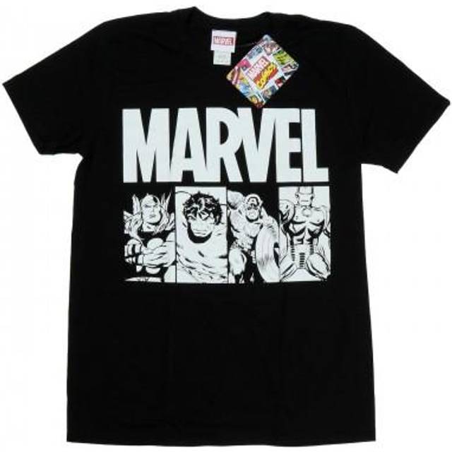 Comics Action Tiles T-Shirt - Black