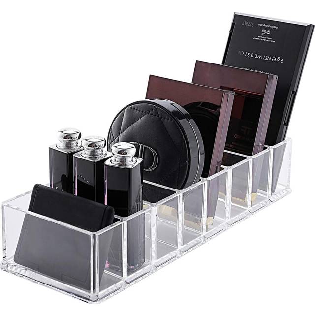 Eyeshadow Organizer Clear Plastic Makeup Organizer Compact Powder Holder, 8 Space