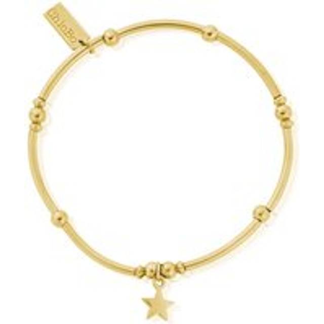 ChloBo Sterling Silver Gold Plated Mini Noodle Ball Sun Bracelet - Yellow Gold PVD