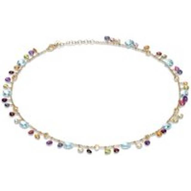 Marco Bicego Paradise 18ct Yellow Gold Mixed Stone Single Strand Necklace
