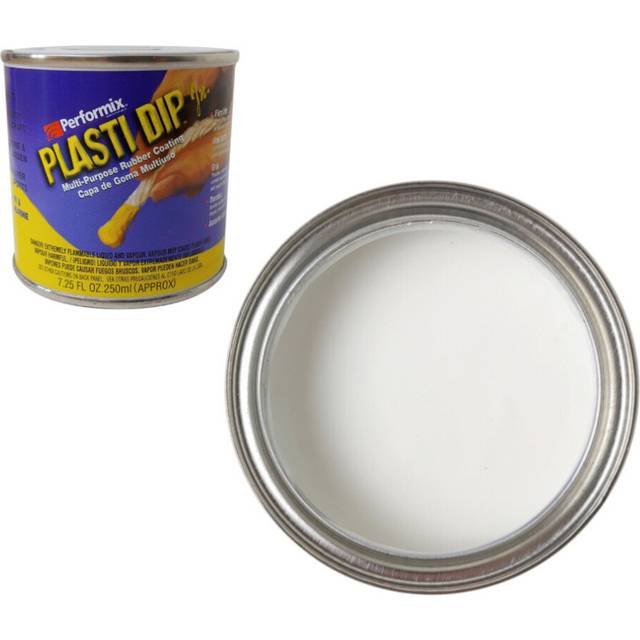 (White) Plasti Dip Flexible Rubber Paint - Junior Can - 250ml