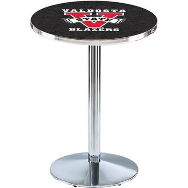 Holland Bar Stool L214C4236ValdSt 42 in. Valdosta State Blazers Pub Table with 36 in. Top, Chrome