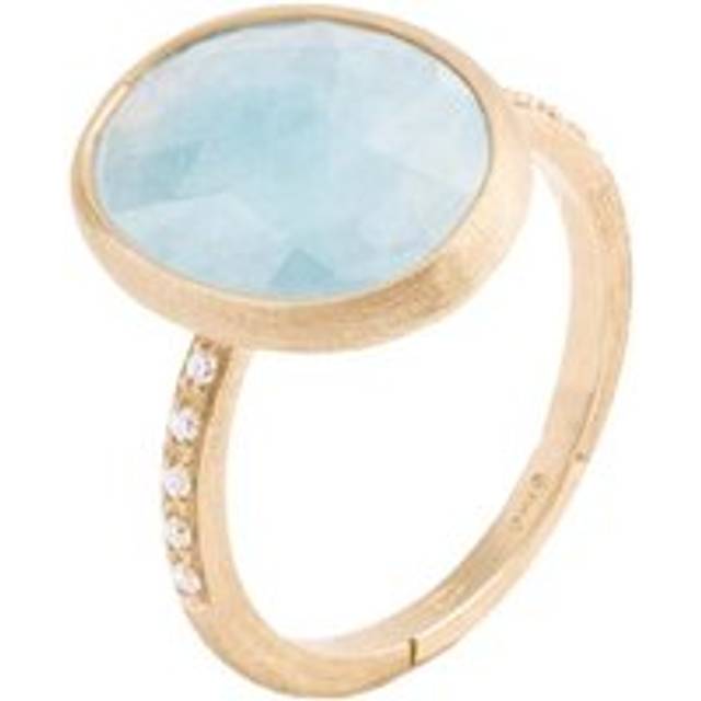 Marco Bicego Siviglia 18ct Yellow Gold Aquamarine Diamond Ring - R