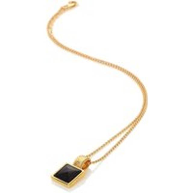 Hot Diamonds x Jac Jossa Gold Plated Sterling Silver Black Onyx Necklace