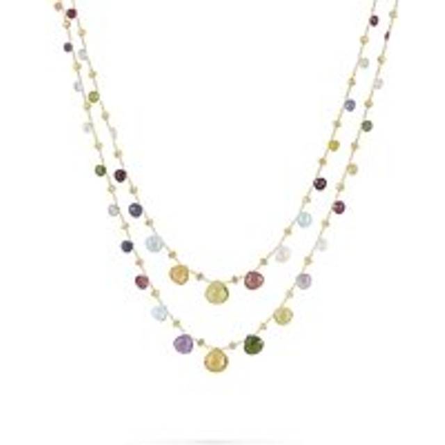 Marco Bicego Paradise 18ct Yellow Gold Mixed Stone Necklace - Yellow Gold