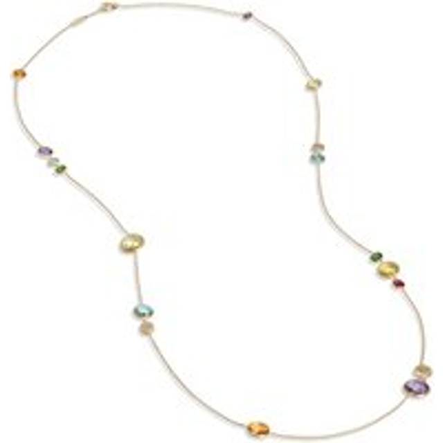 Marco Bicego Jaipur 18ct Yellow Gold Multicolour Gemstone Necklace - Option1 Value Yellow Gold