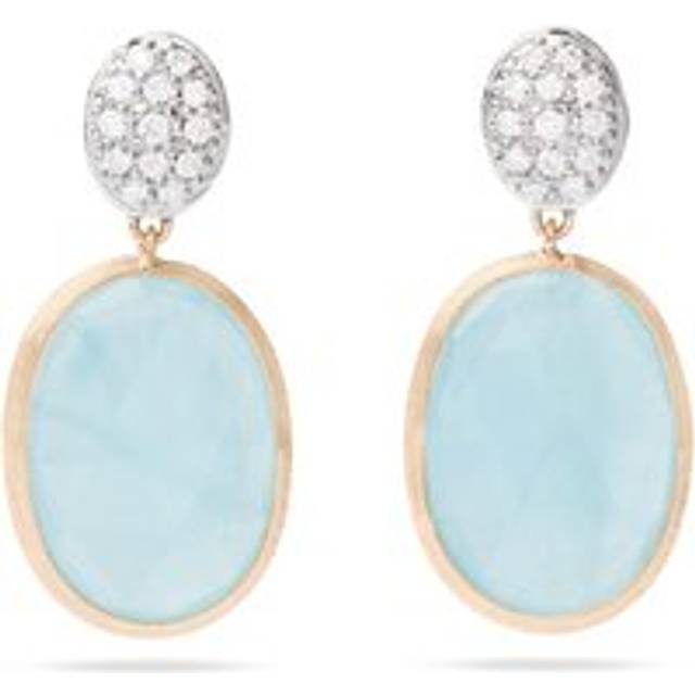 Marco Bicego Siviglia 18ct Yellow Aquamarine Diamond Earrings
