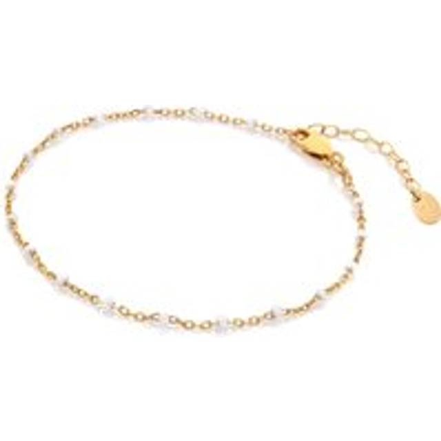Hot Diamonds x Jac Jossa Gold Plated Sterling Silver Ocean White Bracelet