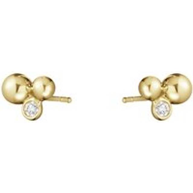 Georg Jensen Moonlight Grapes 18ct Yellow Gold Diamond Stud Earrings