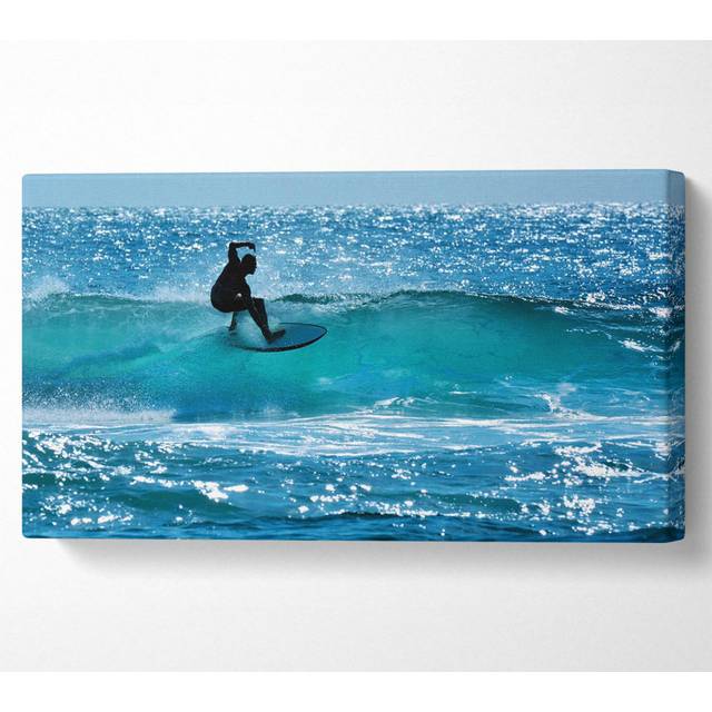 California Surfer - Wrapped Canvas Art Prints (50.8cm H x 101.6cm W)