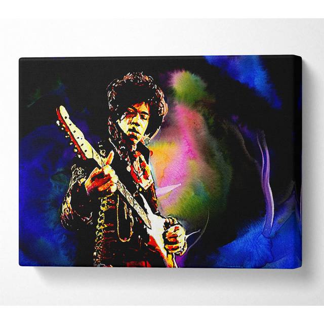 Jimi Hendrix Energy Field - Print - Multicolour (35.6cm H x 50.8cm W x 10cm D)